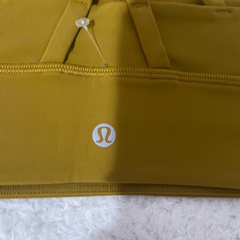 Lululemon Mustard Yellow High-Neck Sports Bra - Picture 4 of 12